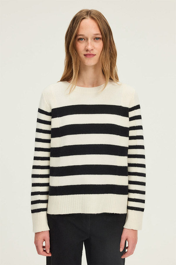 EMERA STRIPED WOOL SWEATER