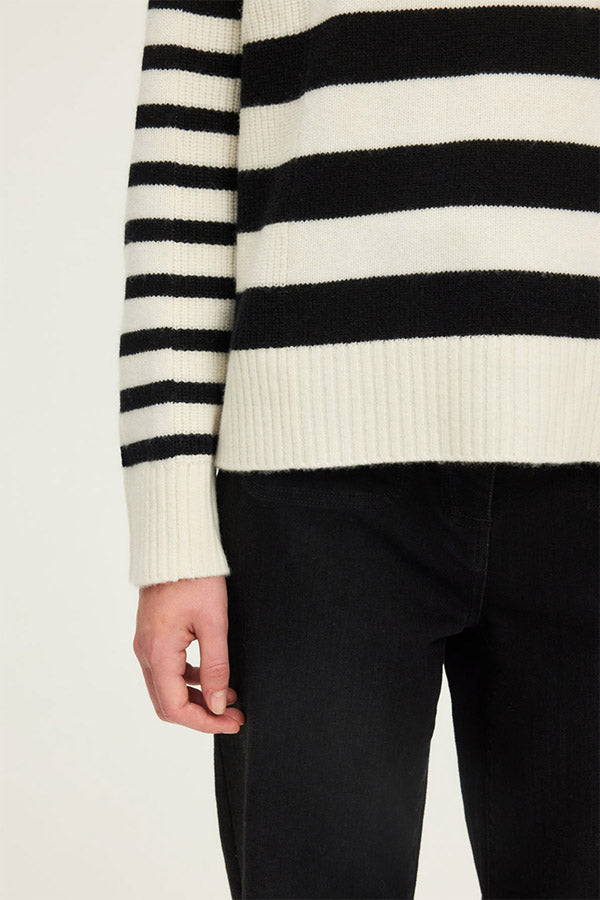 EMERA STRIPED WOOL SWEATER