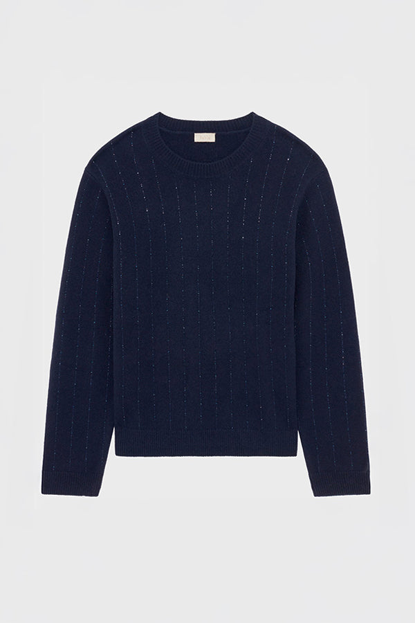 ERYNE RHINESTONES WOOL SWEATER