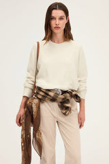 ENORE LUREX WOOL LOOSE FIT SWEATER