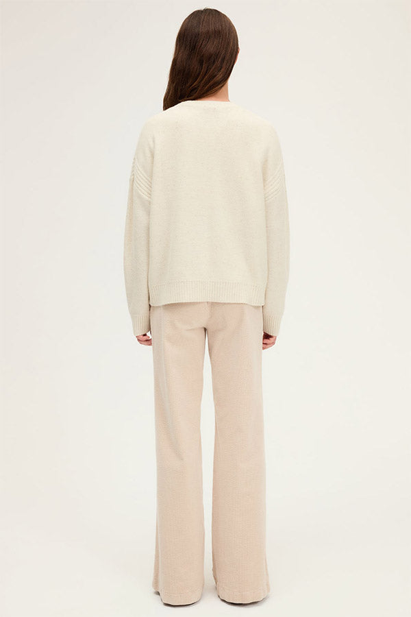 ENORE LUREX WOOL LOOSE FIT SWEATER