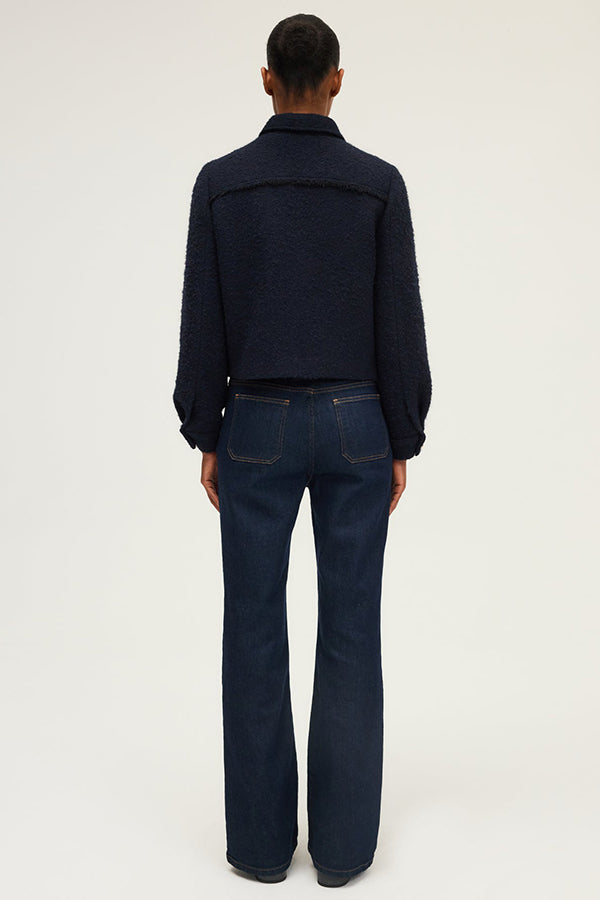 NADIE GOLD BUTTONS PLAIN TWEED JACKET