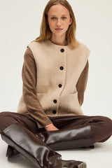 NOEMI SLEEVELESS WOOL VEST