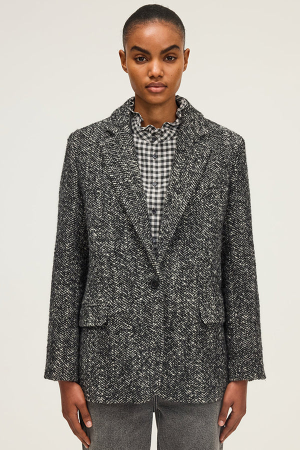 NINN HERRINGBONE LOOSE JACKET