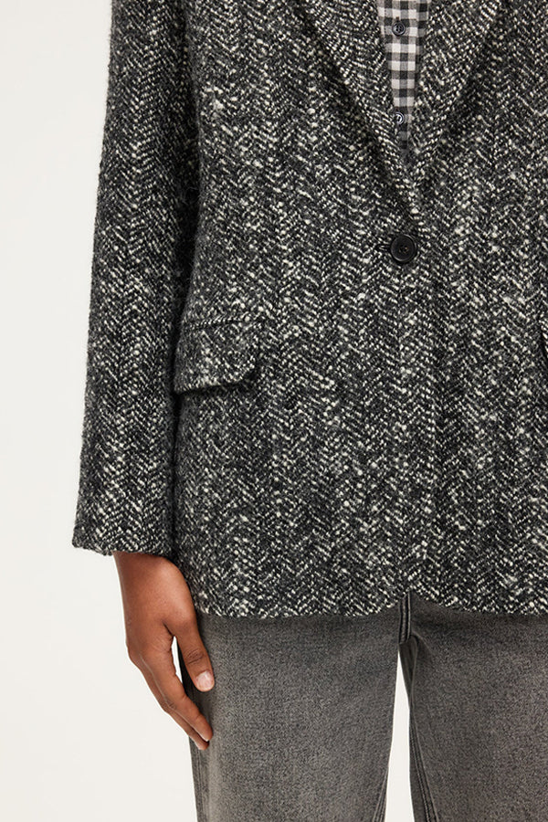 NINN HERRINGBONE LOOSE JACKET