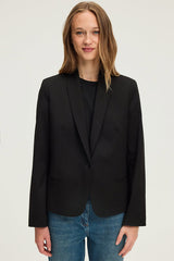 NAJIA LUREX PINSTRIPED SUIT JACKET