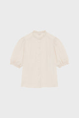 CLEMENTINE FLOWING BUTTONED RUFFLED BLOUSE
