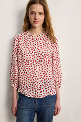 CINDRA FLOWING FLORAL SHIRT