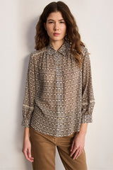 CLARINE PRINTED CHIFFON SHIRT