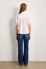CELESTINE RUFFLED COTTON BLOUSE