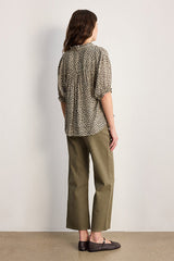 CAMILLEA FLORAL RUFFLES BLOUSE