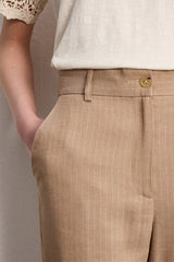 BRIANA FINE LUREX STRIPES SUIT TROUSERS
