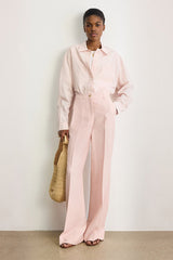 BETTY LINEN BLENDWIDE LEG TROUSERS