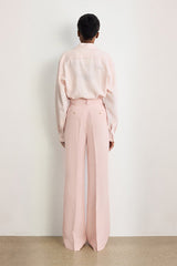 BETTY LINEN BLENDWIDE LEG TROUSERS