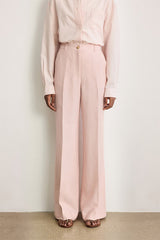 BETTY LINEN BLENDWIDE LEG TROUSERS