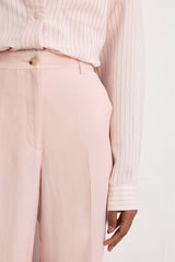 BETTY LINEN BLENDWIDE LEG TROUSERS