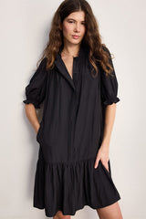 AMALIA RUFFLES SHORT STRAIGHT DRESS