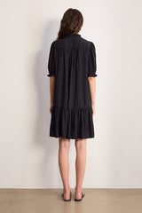 AMALIA RUFFLES SHORT STRAIGHT DRESS