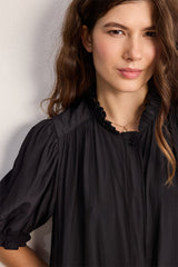 AMALIA RUFFLES SHORT STRAIGHT DRESS