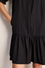 AMALIA RUFFLES SHORT STRAIGHT DRESS