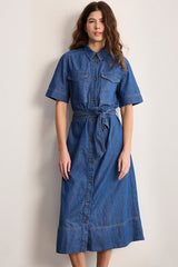 DENIM SHIRT DRESS