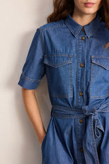 DENIM SHIRT DRESS