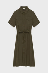 AMANDA FLUID SHIRT DRESS