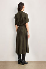 AMANDA FLUID SHIRT DRESS