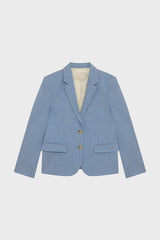 MARWA STRIPED LINEN MIX SUIT JACKET