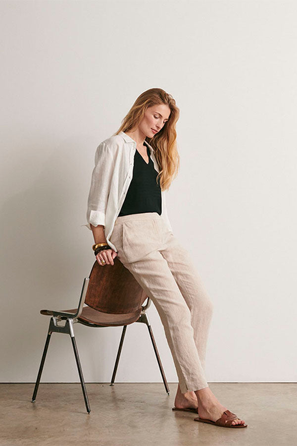 PELICAN11-BIS ELASTICATED BACK TROUSERS