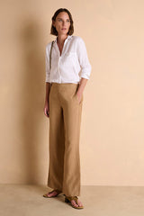 PEPPERONI BEIGE WIDE-LEG TROUSERS