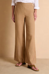PEPPERONI BEIGE WIDE-LEG TROUSERS