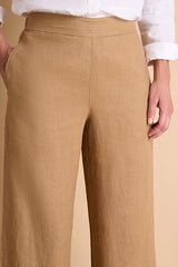 PEPPERONI BEIGE WIDE-LEG TROUSERS
