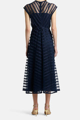 PIANOSA DARK BLUE LACE DRESS