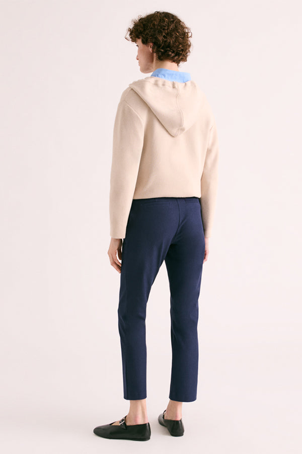 PLUVIER88 BLUE STRETCH COTTON 7/8 TROUSERS