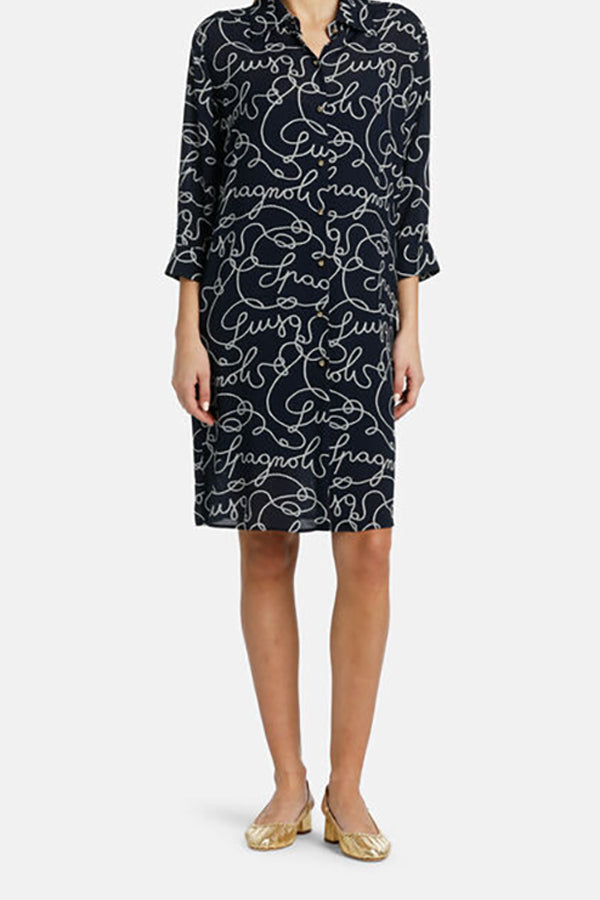 PORTAVOCE LS SIGNATURE PRINTED DRESS