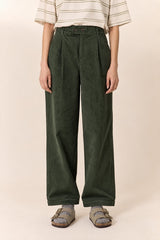 GREEN CORDUROY PAIR OF TROUSERS