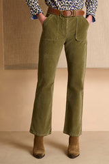 PRUNIER GREEN STRAIGHT CUT TROUSERS
