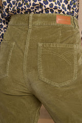 PRUNIER GREEN STRAIGHT CUT TROUSERS
