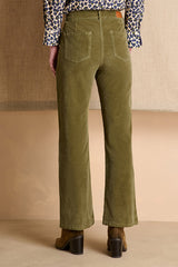 PRUNIER GREEN STRAIGHT CUT TROUSERS
