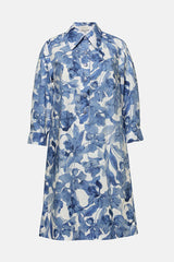 PUNGENTE BLUE FLORAL MINIDRESS