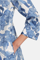 PUNGENTE BLUE FLORAL MINIDRESS