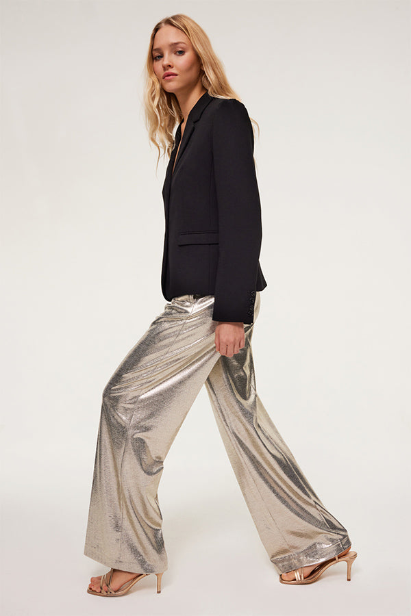 METALLIC EFFECT TROUSER