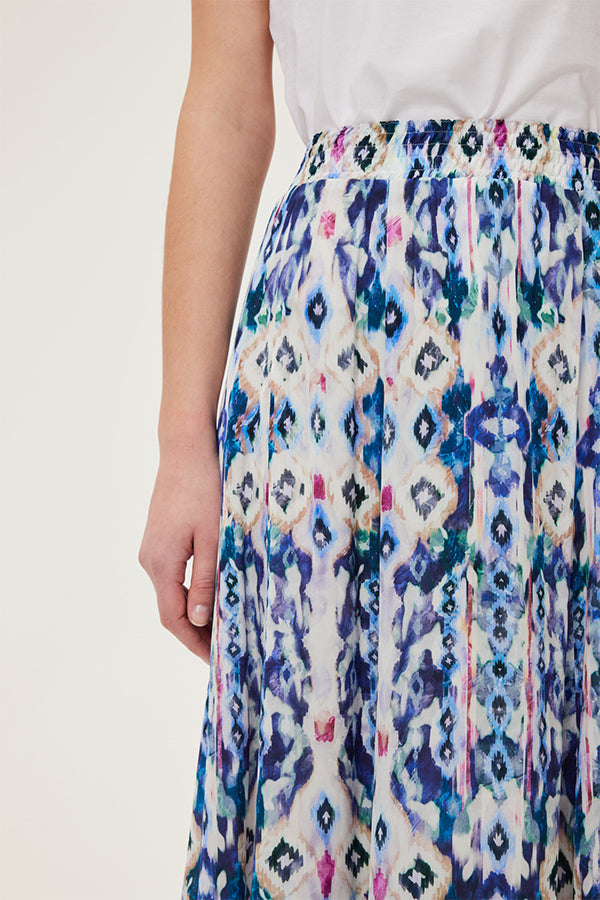 DORRY MEXICAN-INSPIRED PRINT MIDI SKIRT