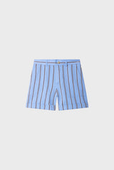 CARLA BLUE STRIPED SHORTS