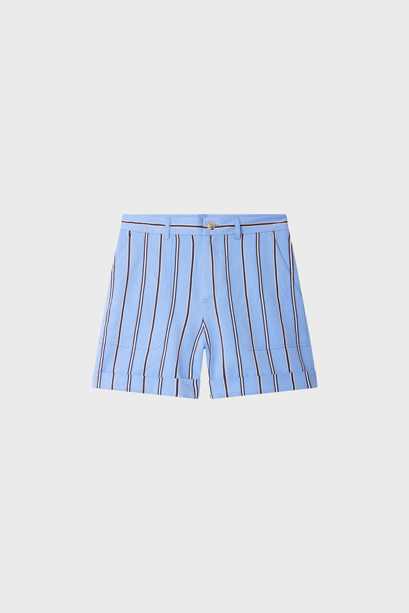 CARLA BLUE STRIPED SHORTS