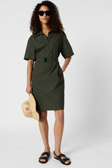 RIZLENE COTTON SHIRT COLLAR DRESS