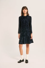 CHLO SHORT SEQUIN VELVET DRESS