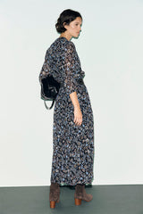 CORIE ELASTICATED FLORAL MAXI DRESS