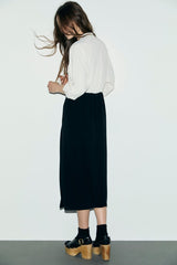 CASSY TWO-TONE FLUID DRESS